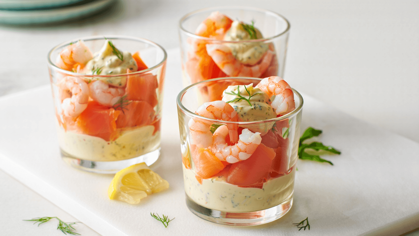 La recette de verrines
apéritives prêtes en 10 minutes top chrono avec seulement 3
ingrédients