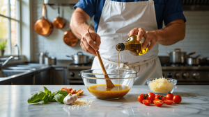Découvrez la vinaigrette
secrète de Cyril Lignac pour sublimer une salade de tomates