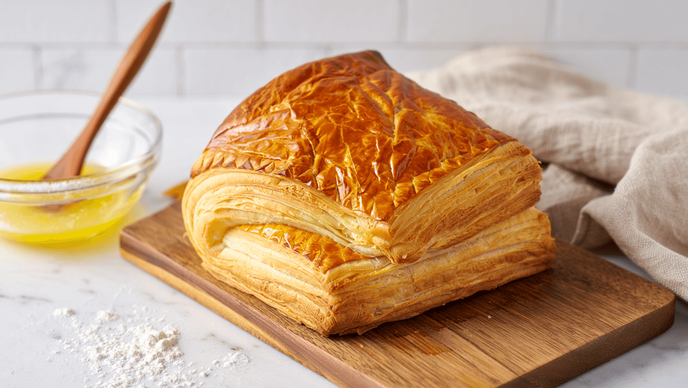 Cette recette de Noël de
dernière minute qui ne nécessite qu’une pâte feuilletée et deux
ingrédients qu’on a tous dans nos placards