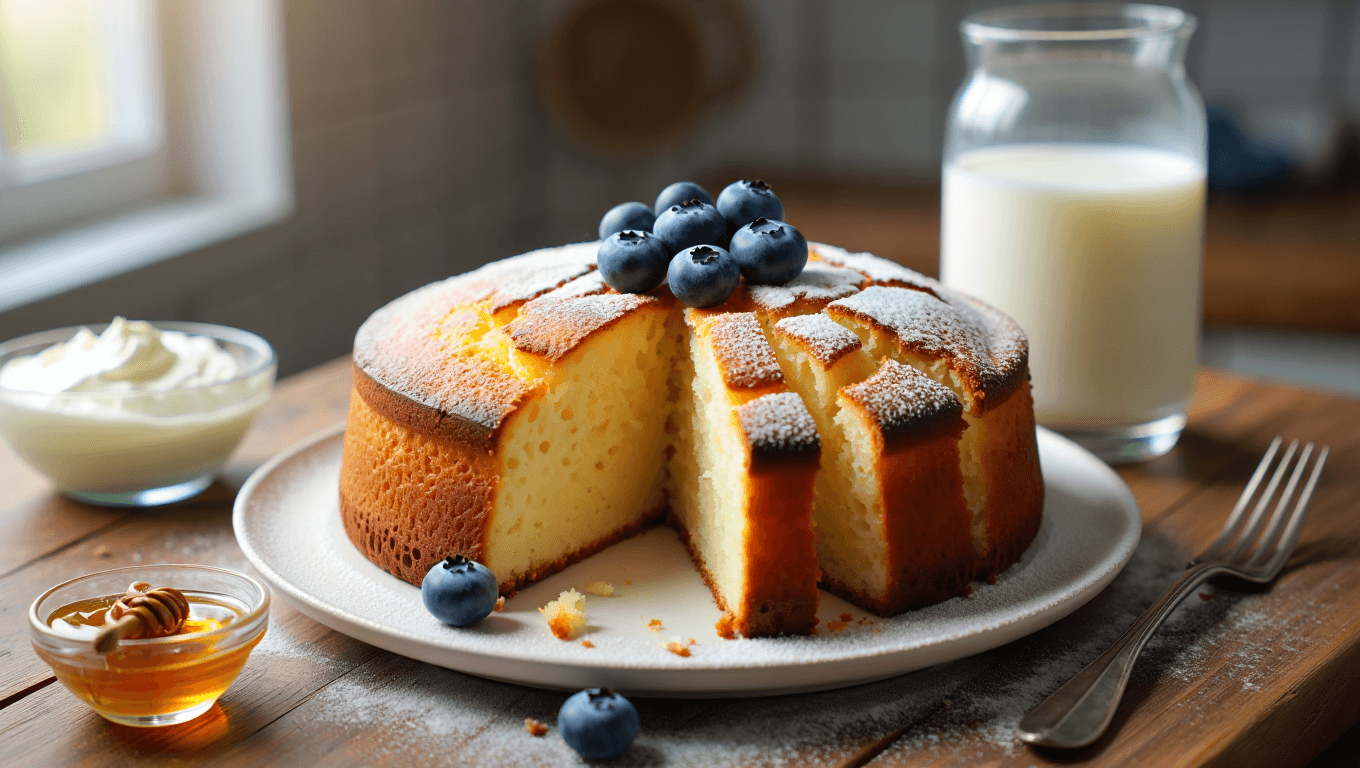 Gâteau au yaourt sans sucre et sans édulcorant