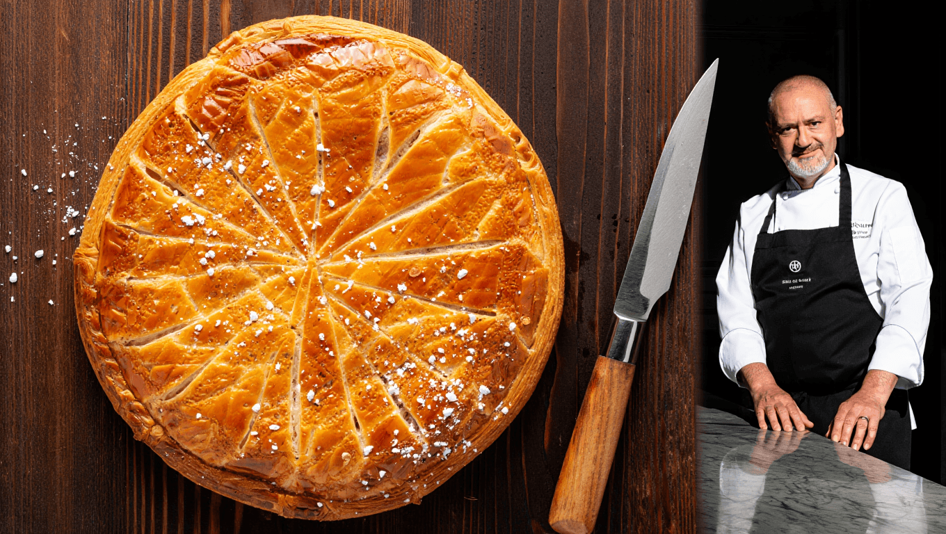 "La plus authentique" :
Philippe Etchebest livre sa recette de galette des rois à la
frangipane traditionnelle