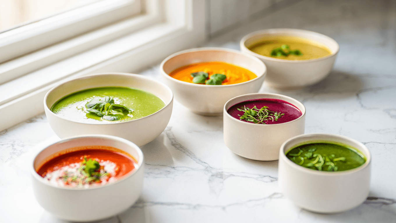 Perte de poids : six recettes de soupes détox savoureuses
bourrées de vitamines !
