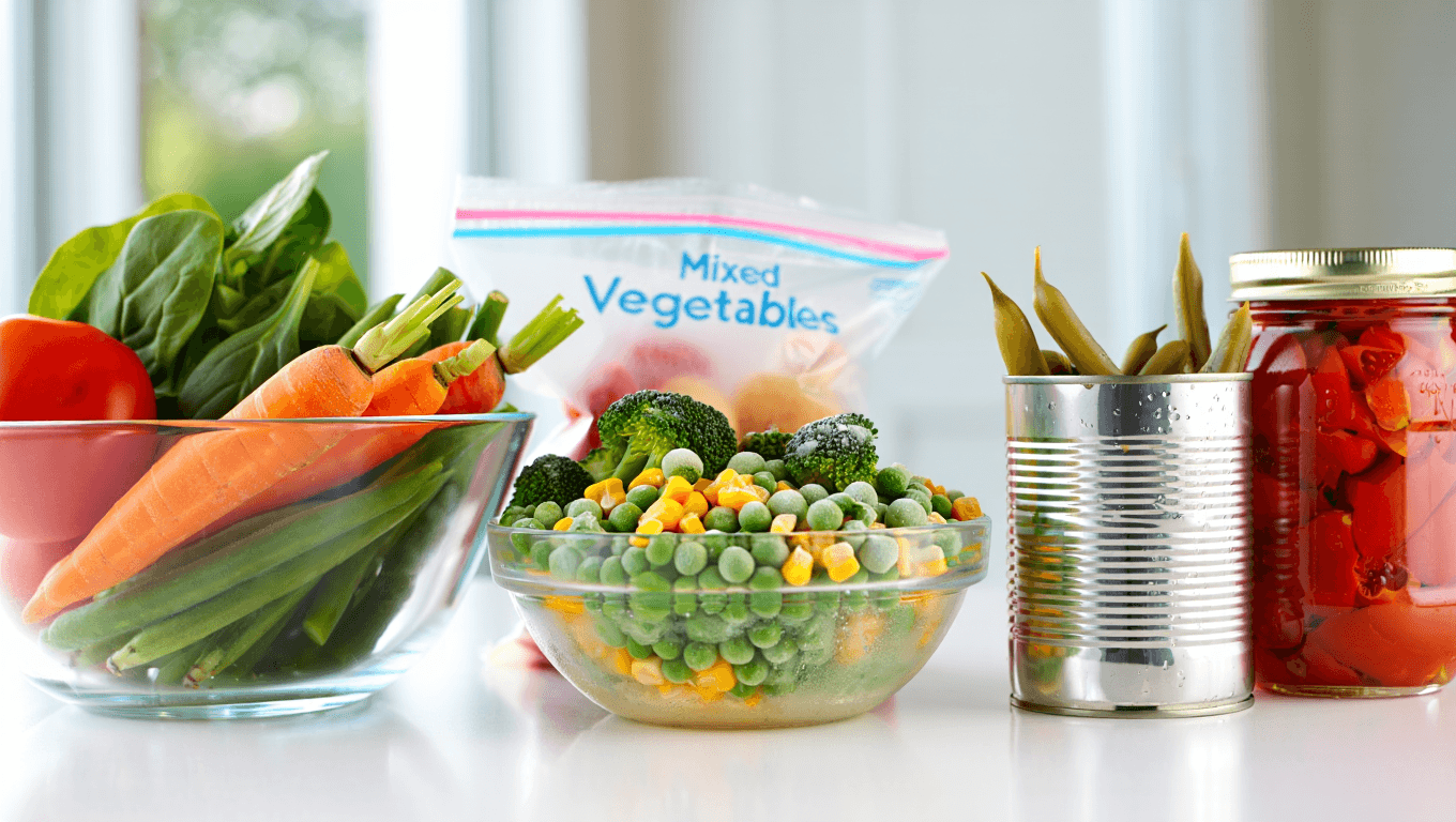 Légumes surgelés ou en conserve : 60 Millions de consommateurs dévoile le match nutrition et praticité