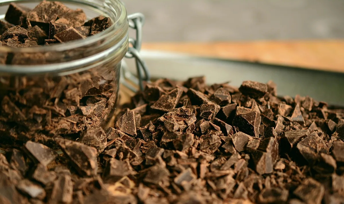 Sélection de chocolats noirs de différentes teintes montrant la variété des pourcentages de cacao