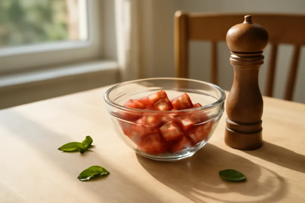 Recette de salade de fraises au poivre de Kampot, fraîche et parfumée